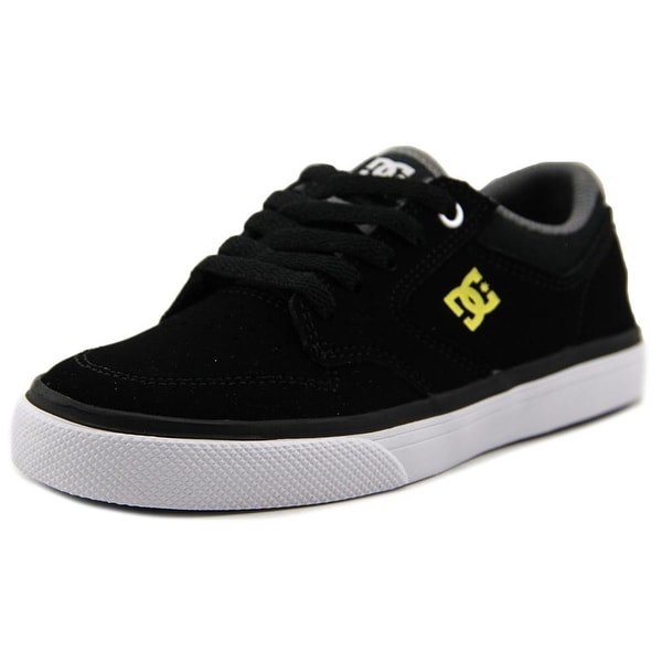 DC Shoes Nyjah Vulc Nu Youth Round Toe Leather Black Sneakers