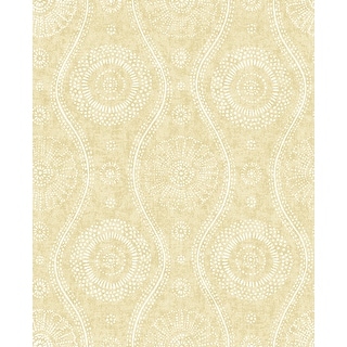 A-Street Prints Citrine Painterly Wallpaper
