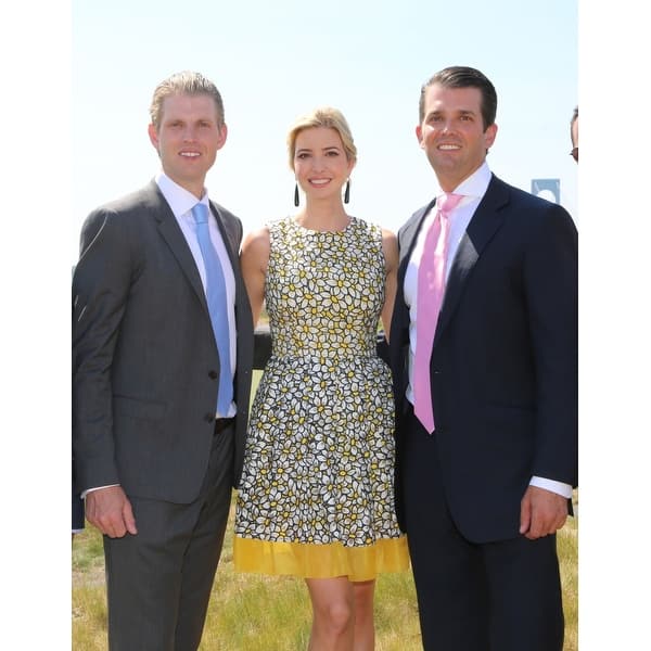 Shop Eric Trump Ivanka Trump Donald Trump Jr In Attendance For Opening Of Trump Golf Links At Ferry Point Trump Golf Links At Ferry P Overstock 24398685