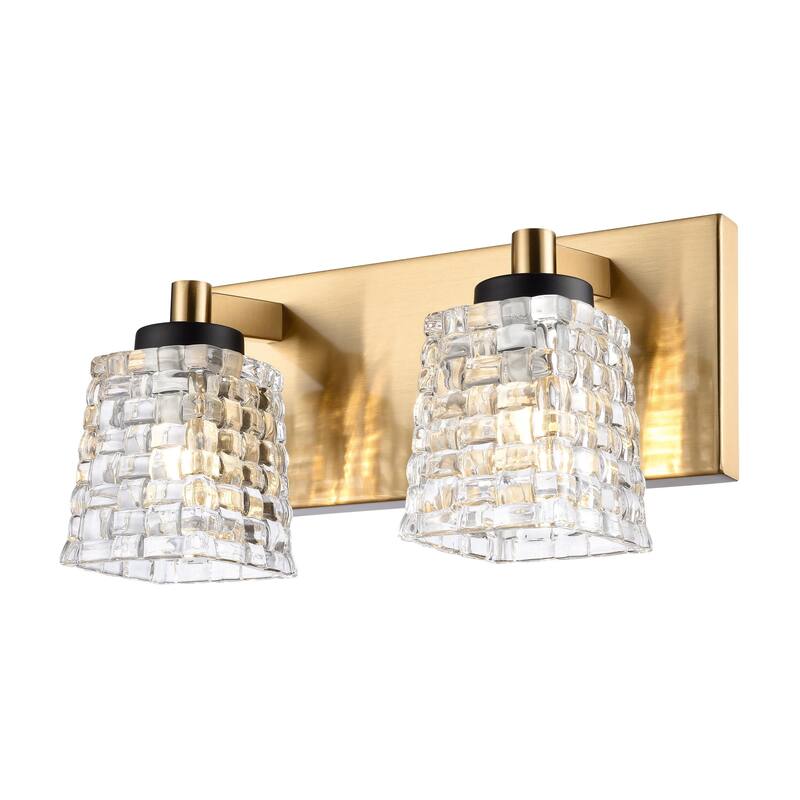 Elk Home Candace Satin Brass Finish Vanity Light - Satin Brass - 2-Light