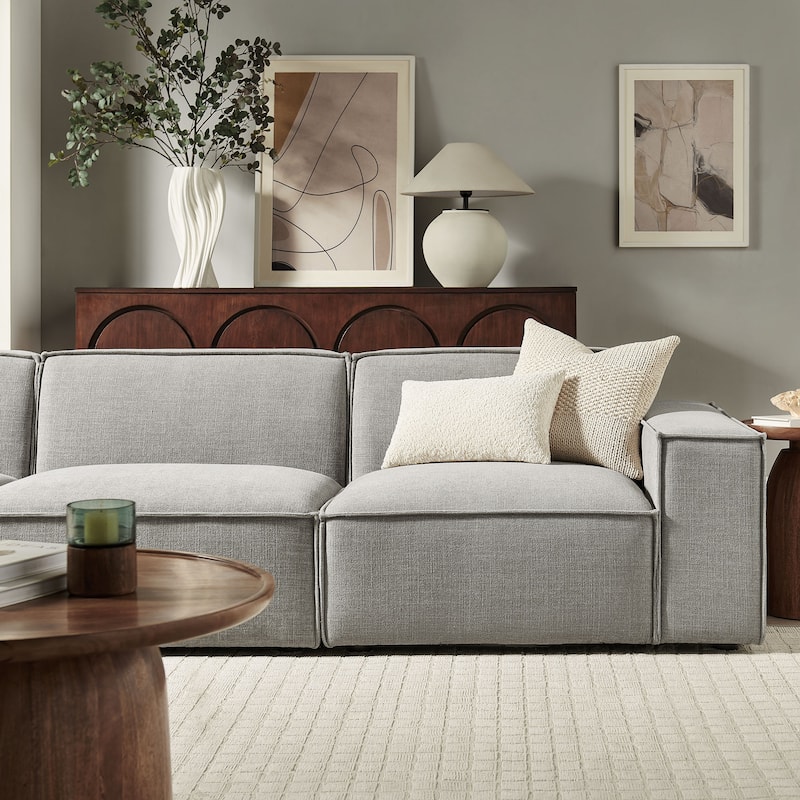 Restore 3-Piece Performance Fabric Upholstered Modular Sofa Set