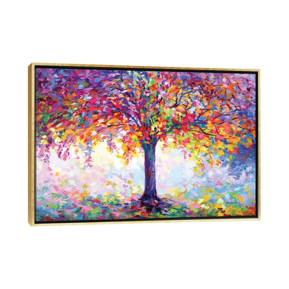 iCanvas "Tree of Happiness" by Leon Devenice Framed