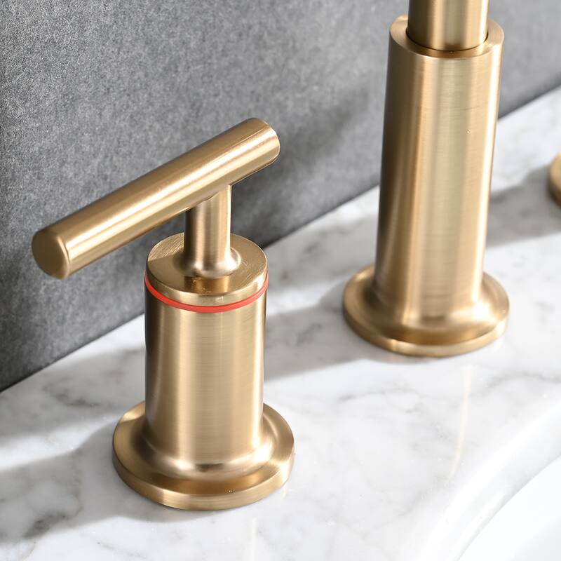 Modern 2 Handle 360° Swivel Bathroom Sink Faucet with Pop Up Drain and Aerator, Anti Corrosion, Anti Rust, Anti Splash
