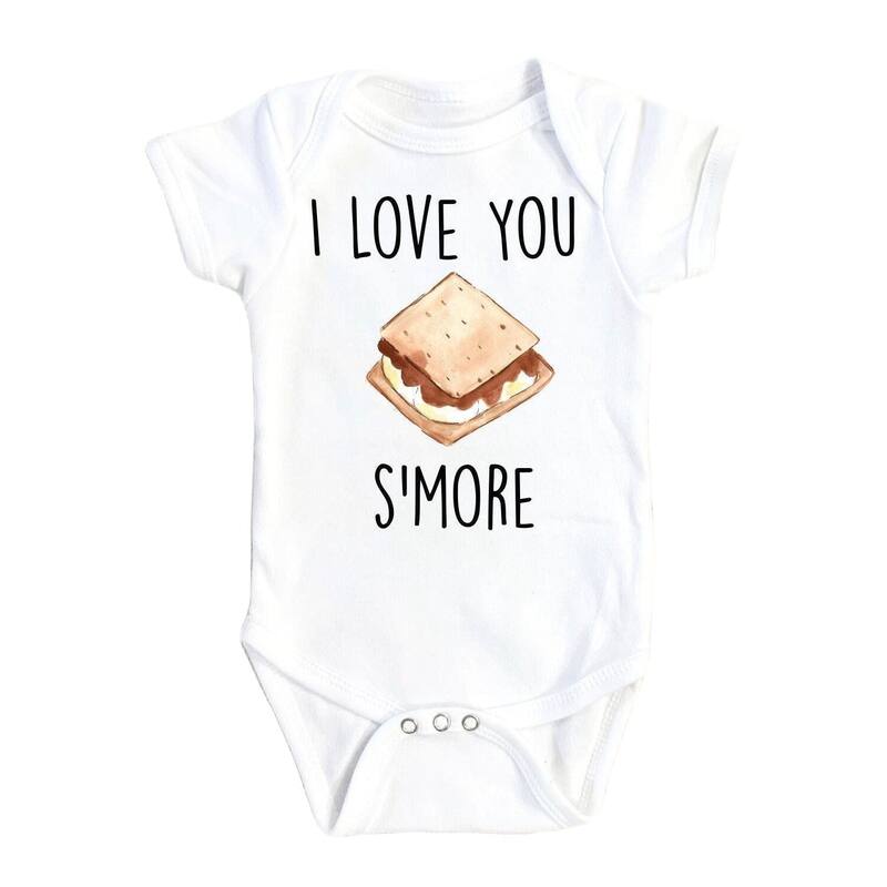 S'more Love - Baby Boy Girl Clothes Infant Bodysuit Funny Cute Newborn - Blue - 0-3M