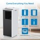 preview thumbnail 2 of 12, 8000 BTU Portable AC for Room, Dorm, Office with Drying, Fan, Sleep Mode, 2 Speeds, 24H Timer Function