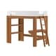 preview thumbnail 6 of 27, Max and Lily Mid-Century Modern Twin Loft Bed with Desk and Bookshelf