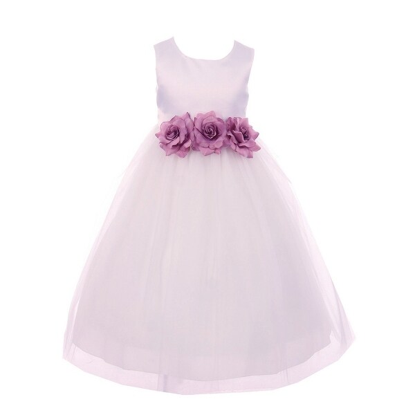 mauve little girl dresses