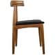 preview thumbnail 55 of 58, Set of 2 Kennedy Elbow Chairs Farmhouse Wooden Dining Chairs With PU Leather Or Fabric Cushion Seat, Modern Accent Side Chairs