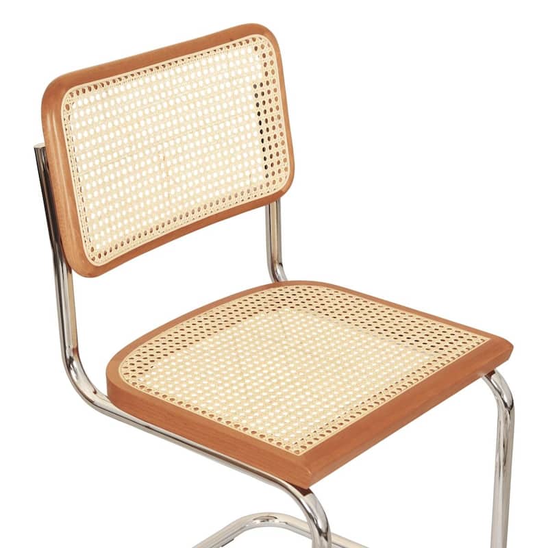 Breuer Chair Company Marcel Breuer Cesca Cane Cantilever Side Chair w/ Chrome Steel Frame (Various Wood & Cane Colors)
