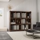 preview thumbnail 23 of 28, GDFStudio - Oxon Modern 10-Shelf Bookcase with Cubby Storage Espresso