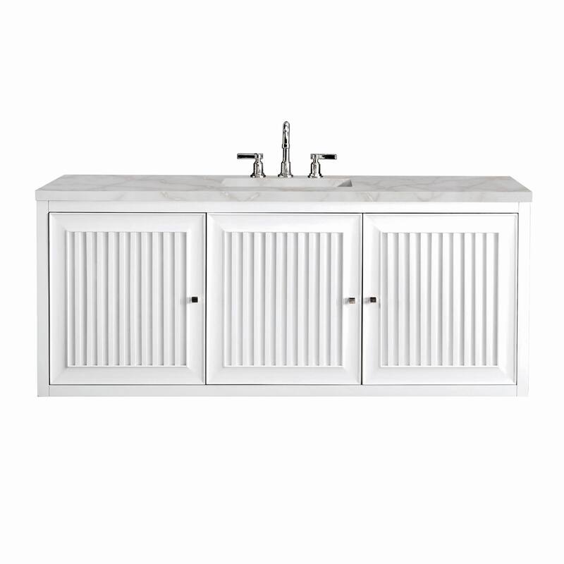 James Martin Vanities E645-V60S-3VSL Athens 60" Single Basin Poplar