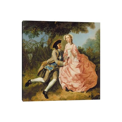 iCanvas "Lovers in a landscape, c.1740" by Pieter Jan van Reysschoot Canvas Print