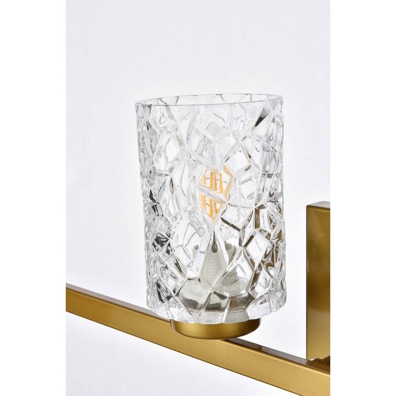Cara 4 Light Bath Sconce with Clear Shade