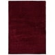 preview thumbnail 135 of 197, SAFAVIEH Laguna Shag Verdiana Solid Color 2-inch Thick Rug. 5'3" x 7'6" - Maroon - Rectangle