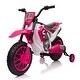 preview thumbnail 13 of 11, Rose Red Electric Motorcycle for Kids Dirt Bike 12 Volt Battery Powered Ride On Toy Rechargeable Motorbike w/ Training Wheels