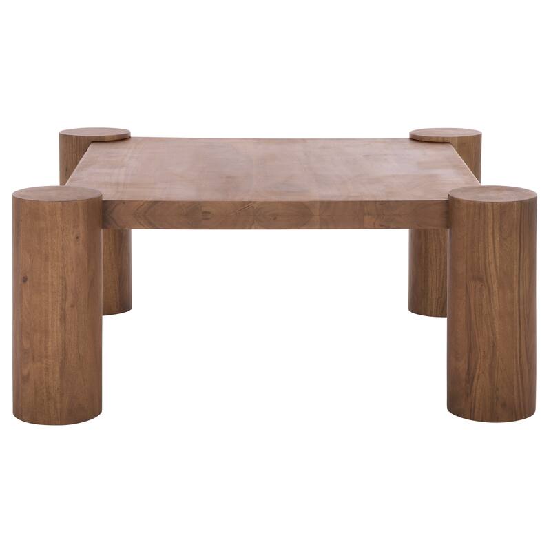 SAFAVIEH Couture Trescott Square Wood Coffee Table - 35"W x 35"D x 15"H