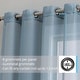 preview thumbnail 55 of 117, HLC.me 2 Piece Semi Sheer Voile Window Curtain Drapes Grommet Top Panels Bedroom, Living Room - Set of 2 panels