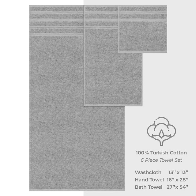 American Soft Linen 6-pc. Turkish Cotton Towel Set