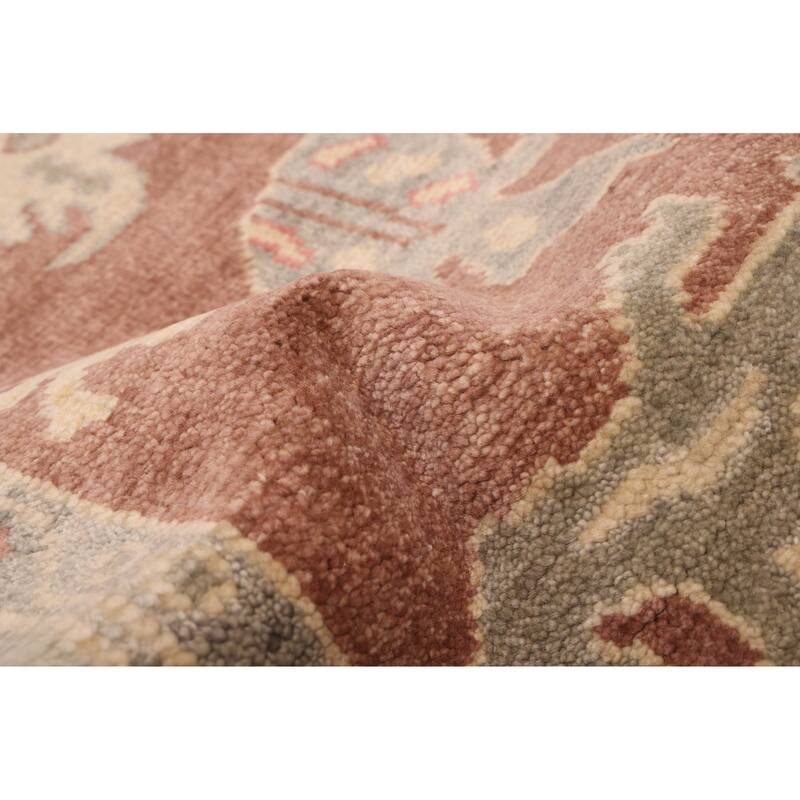 ECARPETGALLERY Hand-knotted Modern Oushak Brown Wool Rug - 7'10 x 10'1