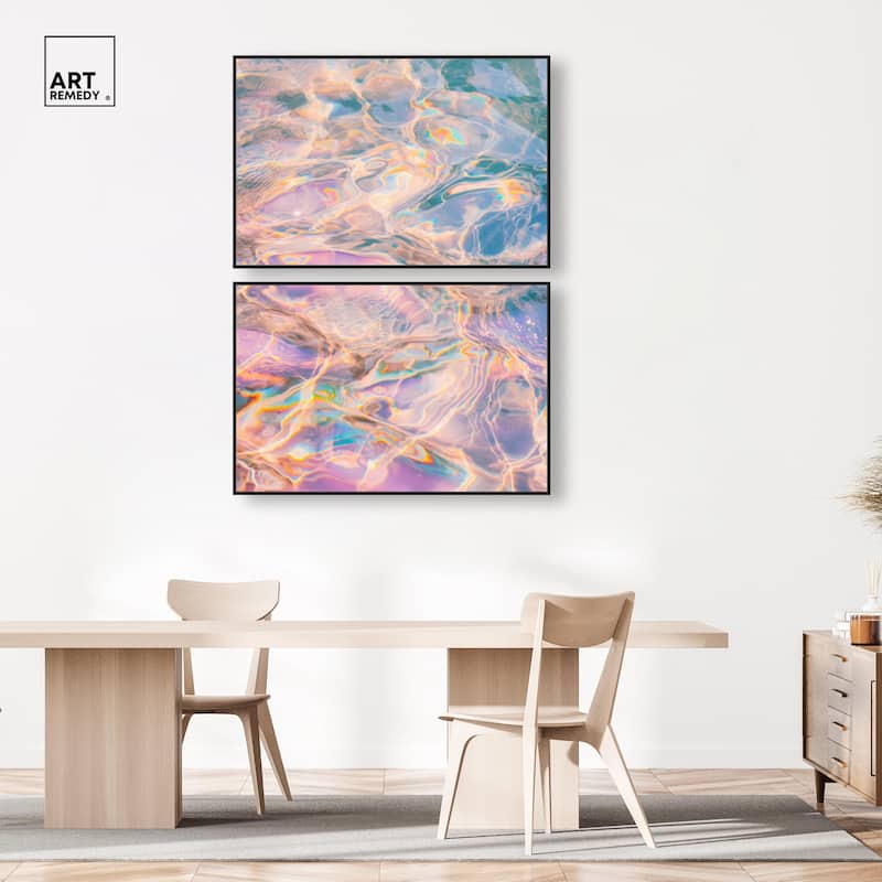 Metallic Drift II Canvas Set of 2 by Art Remedy