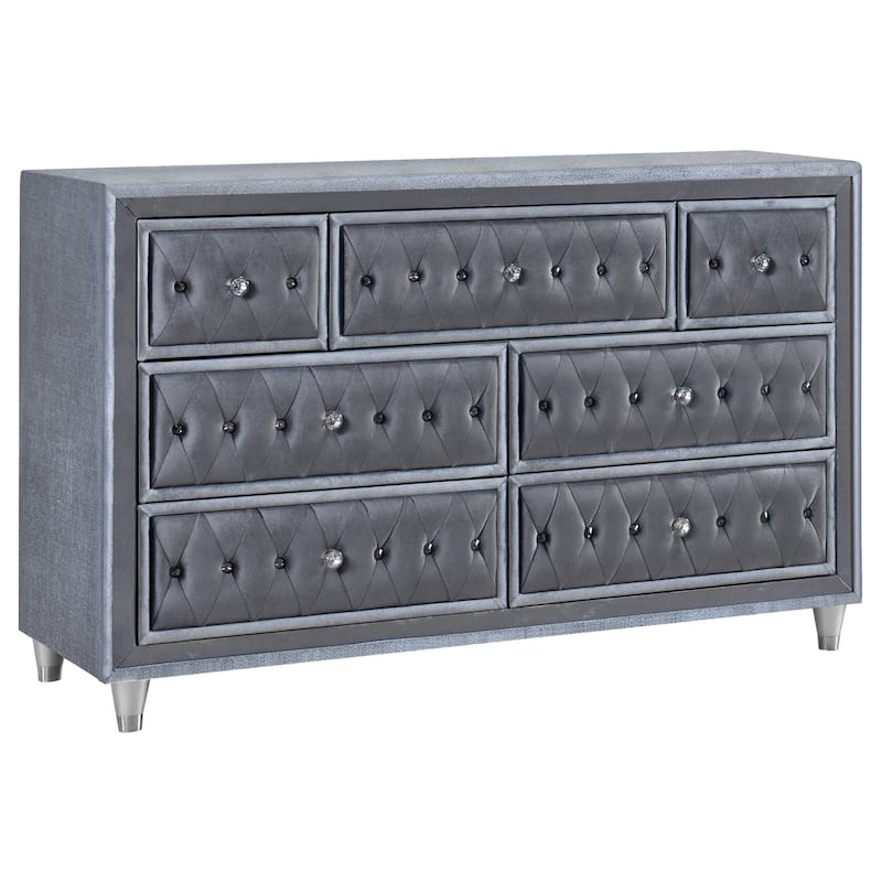 Antonella Modern Classic 7-drawer Upholstered Dresser