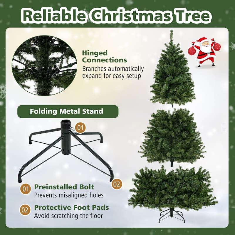 Costway 6/7/8 FT Artificial Christmas Tree with 1528/1098/680 Branch - See Details