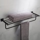 preview thumbnail 13 of 12, Kraus Ventus 25" Brass Towel Rack Matte Black