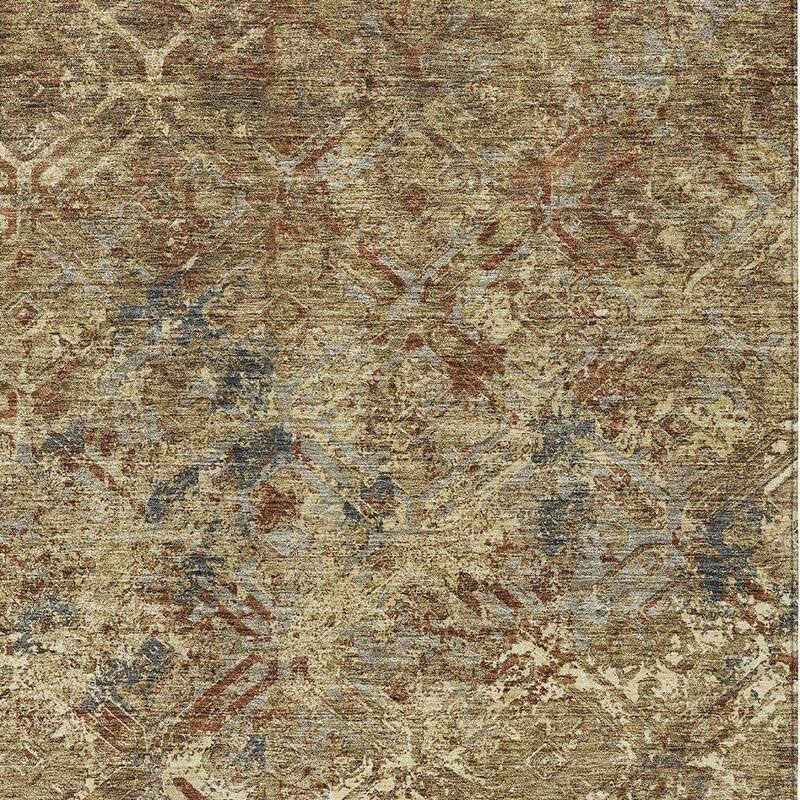 HomeRoots Geometric Transitional Rectangle Outdoor Rug