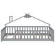 preview thumbnail 16 of 41, Simple wooden floor bed with guard rails