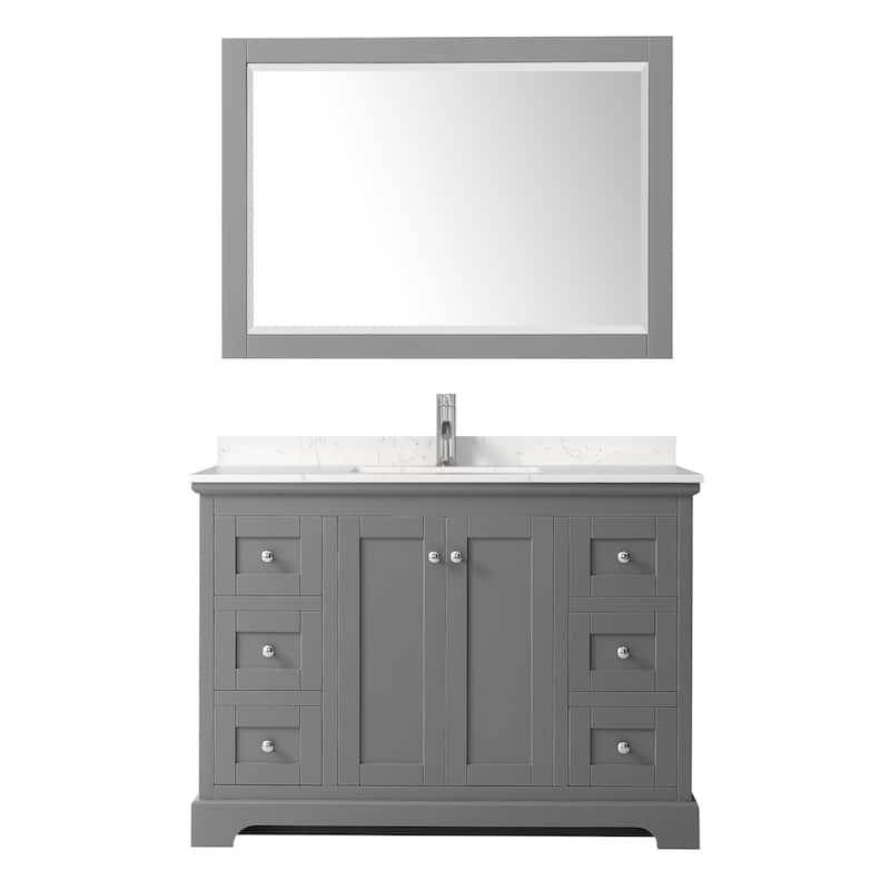 Wyndham Collection Avery 48" Free Standing Single Basin Vanity Set