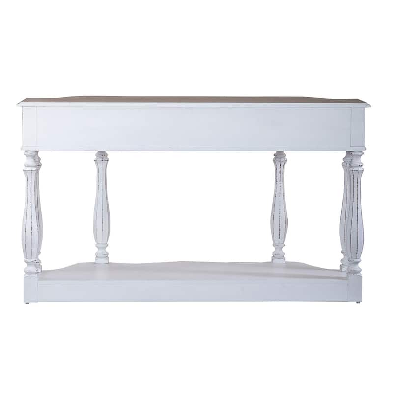 Magnolia Manor Antique White 56 Inch Hall Console Table