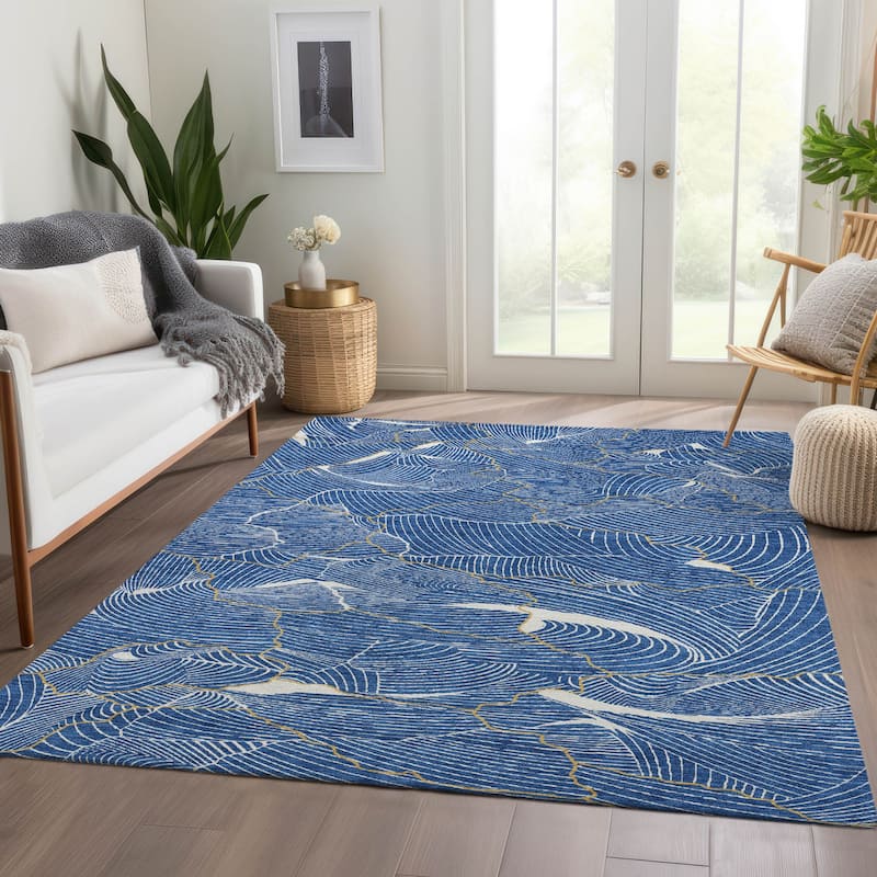 Premium Washable Super Soft Contemporary Puzzle Mayfield Rug