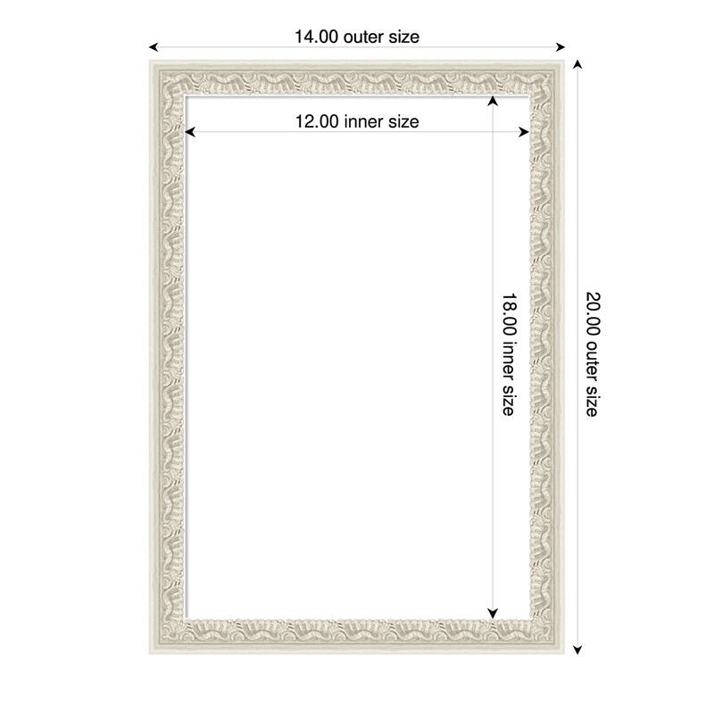 Bethany Framed Dry Erase Magnetic Board - 14 x 20 in - Bethany Silver