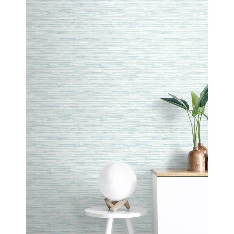 Seabrook Designs Sky Wave Stringcloth Unpasted Wallpaper