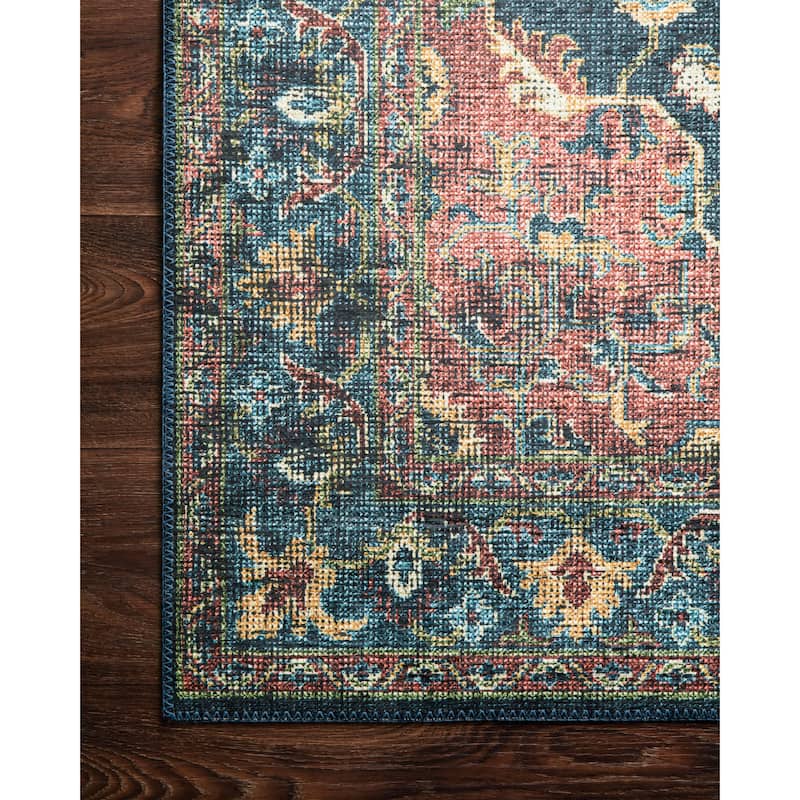 Alexander Home Leanne Traditional Distressed Persian Printed Area Rug