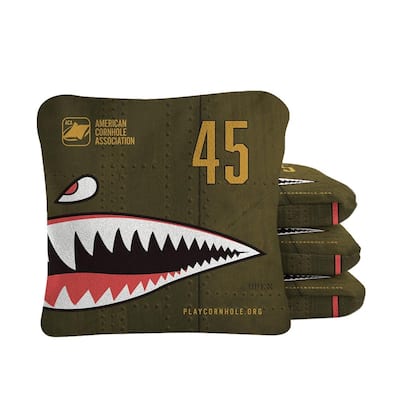 Bomber Green Dual Sided Cornhole Bags