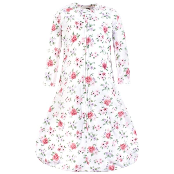 slide 1 of 1, Hudson Baby Infant Girl Long Sleeve Cotton Jersey Sleeping Bag, Sack, Blanket, Vintage Floral 0-6 Months - Vintage Floral