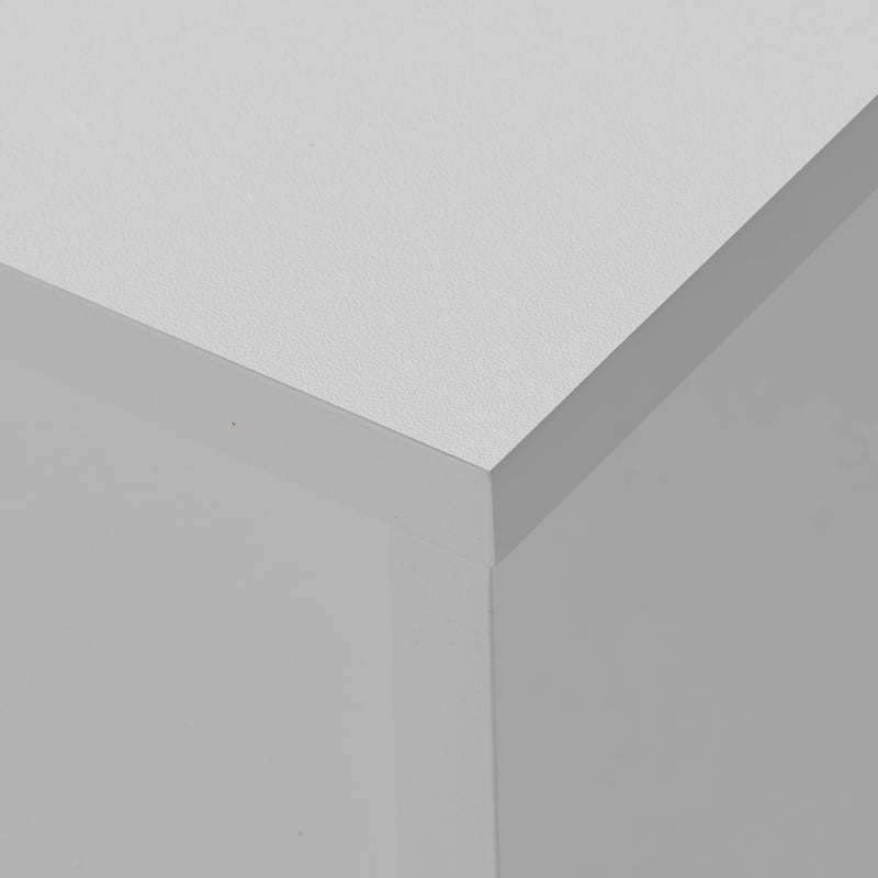 White 51" TV Stand with Drawers & LED for TVs Up to 65"