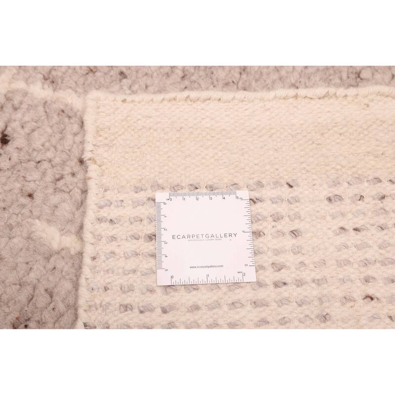 ECARPETGALLERY Hand-knotted Looma Grey Wool Rug - 7'11 x 9'10
