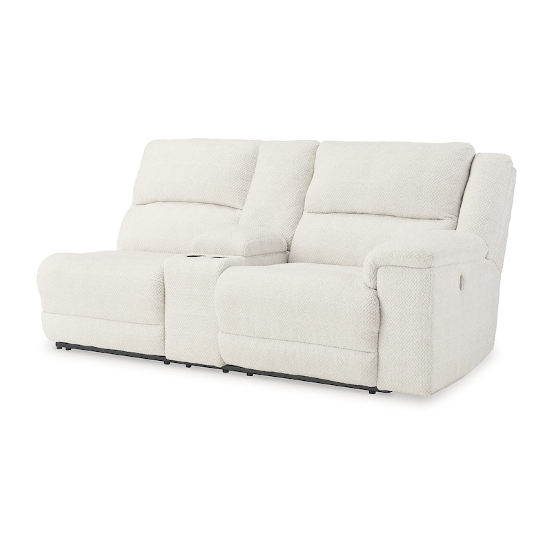 Signature Design by Ashley Keensburg White 3-Piece Power Reclining Sectional