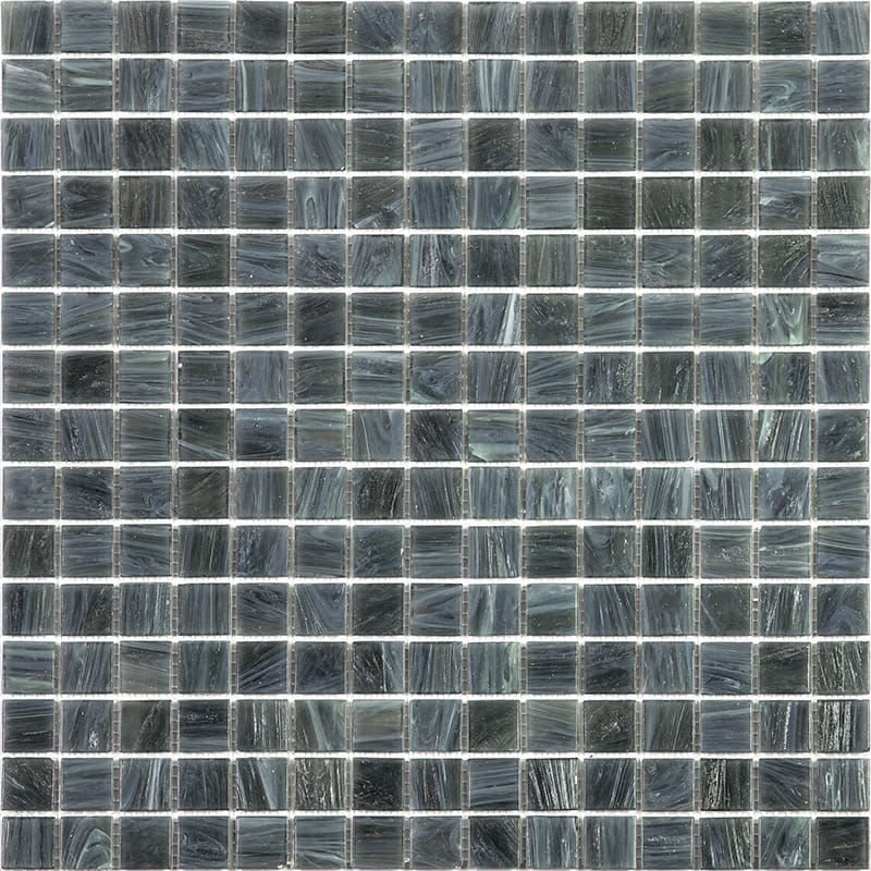 Apollo tile 12" x 12" Celestial Glossy Cadet Gray Glass Tile (20 sq ft/case) - 20 Pack