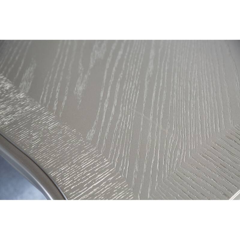 Glam 7pc Dining Set Upholstered Chairs and Table