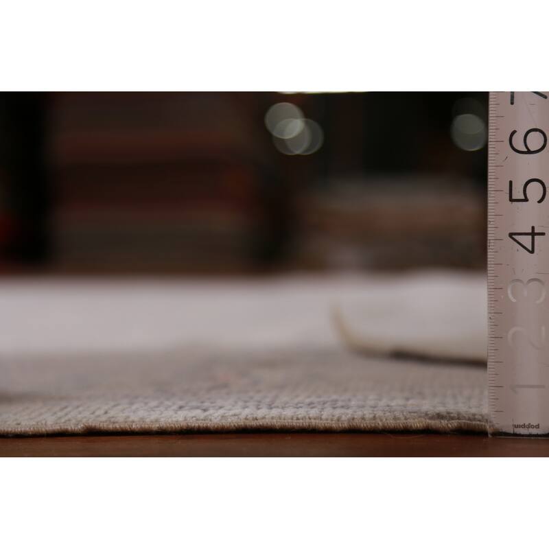 Hand Knotted Oriental 100% Wool Carpet Transitional Geometric Beige & Ivories Oushak Area Rug - 12' 0'' X 8' 10''