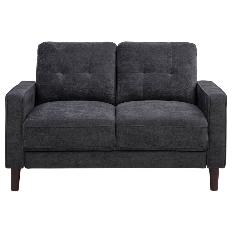 Bowen II Fabric Upholstered Track Arm Sofa Set