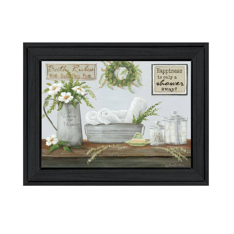 TrendyDecor4U Contemporary "Fresh Towels" Framed Print Wall Art