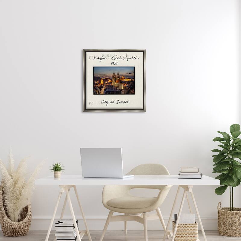 Stupell Prague Travel Cityscape Framed Floater Canvas Wall Art Design By Danita Delimont