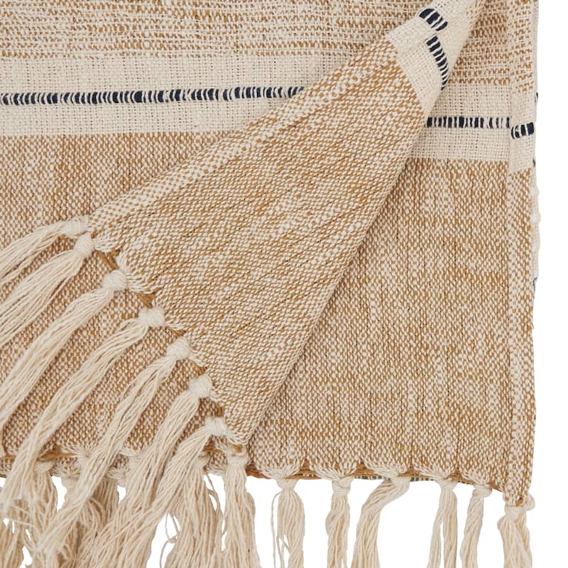 Modern Sophistication Woven Textured Stripe Table Runner - 16"x72"