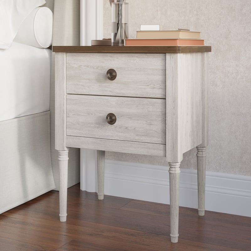 CraftPorch 3 Piece Bedroom Nightstands Set Classic Button Tufted Bed