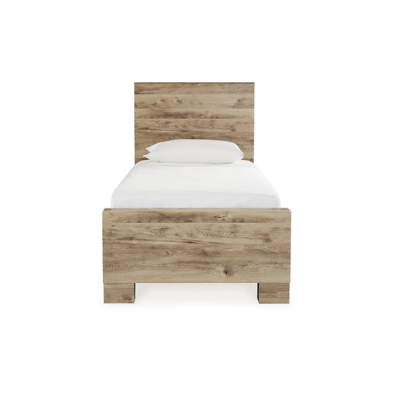 Signature Design by Ashley Hyanna Tan Brown Bed with 2 Side Storage