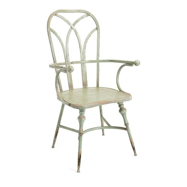 IMAX Home 19232 Georgette 22-1/2" Wide Iron Occasional Chair - Green